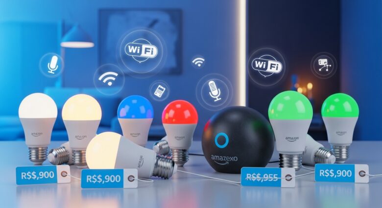 lâmpadas inteligentes baratas compatíveis com Alexa
