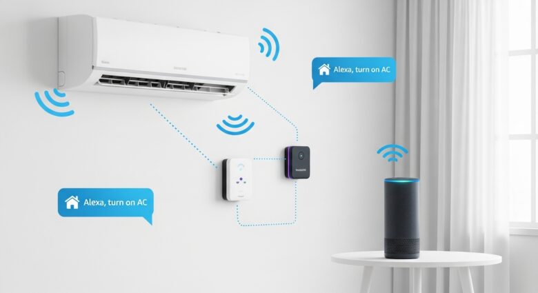 controlar ar-condicionado split com Alexa hub infravermelho