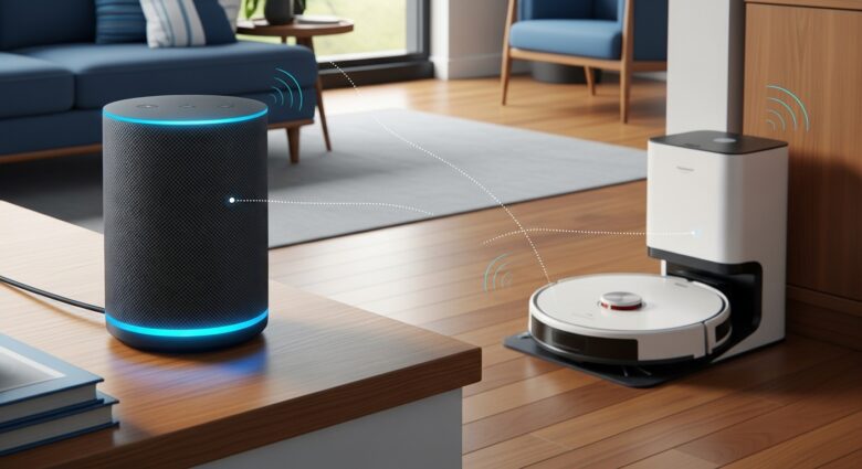 integração alexa aspirador robô automático