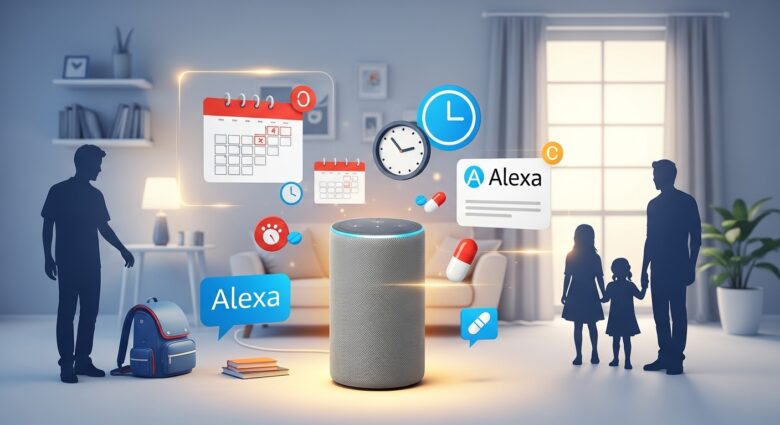 lembretes automáticos alexa família