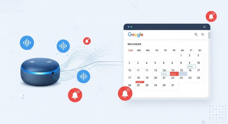 integrar alexa google calendar alertas voz