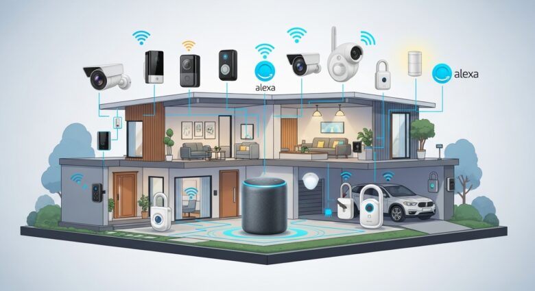 dispositivos de segurança doméstica com Alexa